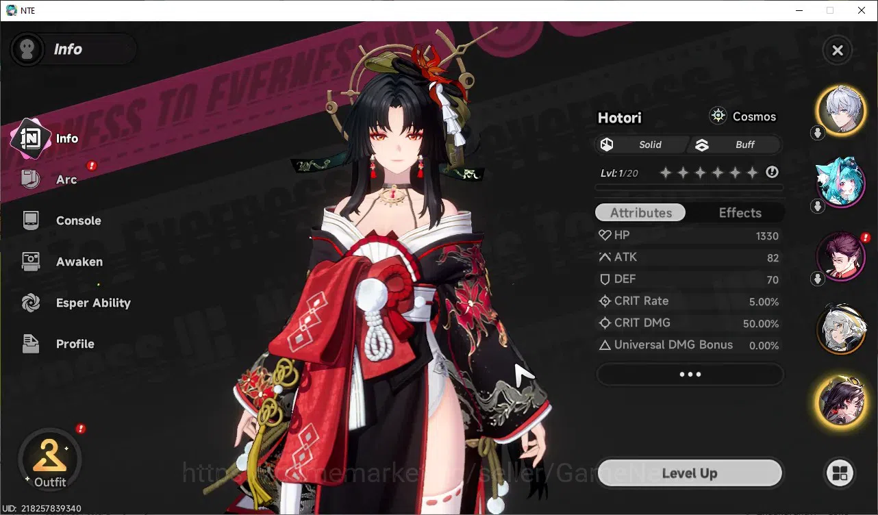 Neverness to Everness Accounts GLOBAL Europe|HL 3|2 SSR [Hotori,Hathor]|1 S-Class image 3