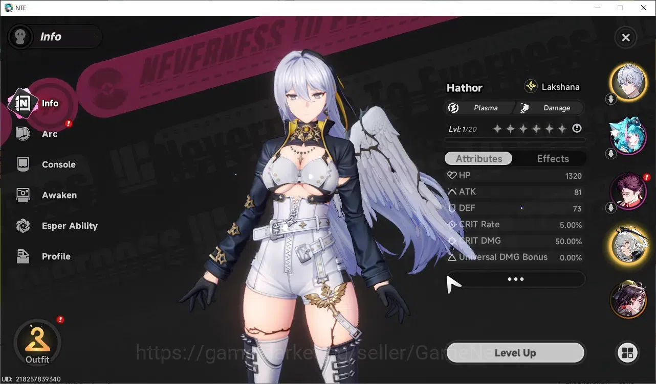 Neverness to Everness Accounts GLOBAL Europe|HL 3|2 SSR [Hotori,Hathor]|1 S-Class image 4