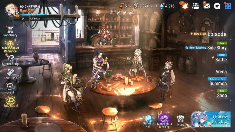 Epic Seven Accounts GLOBAL Unverif|New Era|5 ML(Salome,LH Cermia,Etc)+ image 1