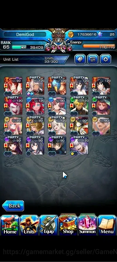 Grand Summoners Accounts Global|Rank 65|19 Ascend+3 TW|(Chloe,Accelerator,F image 4