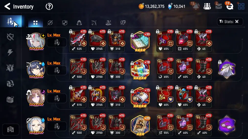 Epic Seven Accounts Mid-Tier ASIA Unverif|11 ML(Notos,BArunka,NM Luna,SN Yulha,etc),TA Coli,Ruiza,P Byblis,etc|PoH ON|10K 9