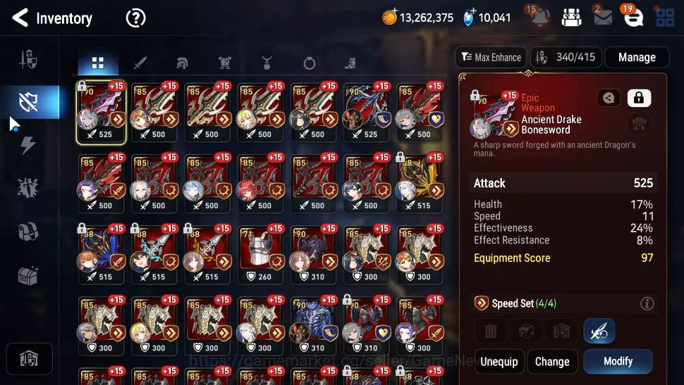 Epic Seven Accounts Mid-Tier ASIA Unverif|11 ML(Notos,BArunka,NM Luna,SN Yulha,etc),TA Coli,Ruiza,P Byblis,etc|PoH ON|10K 10