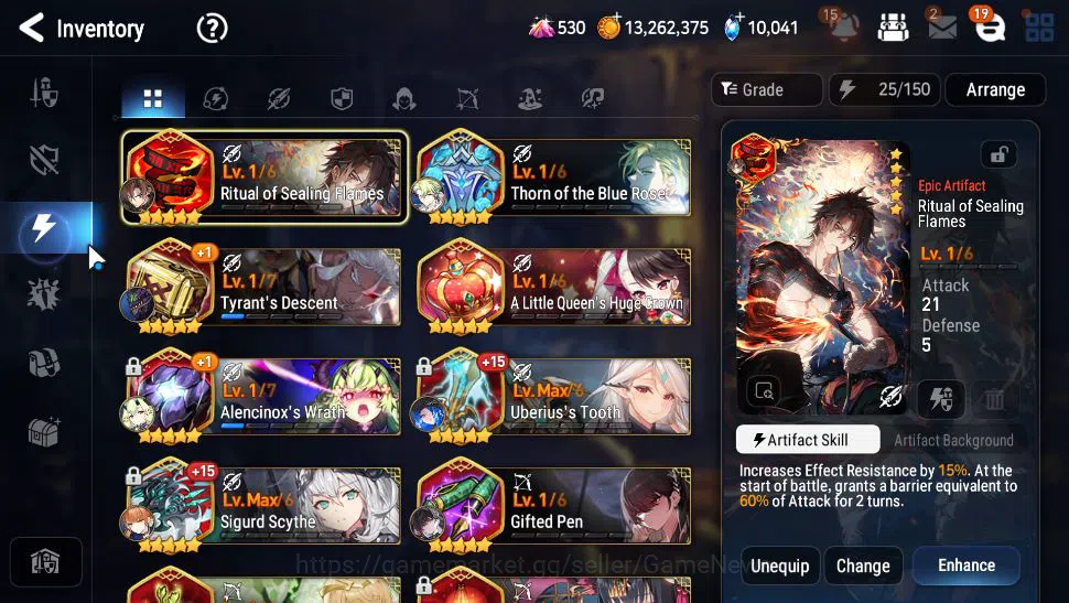 Epic Seven Accounts Mid-Tier ASIA Unverif|11 ML(Notos,BArunka,NM Luna,SN Yulha,etc),TA Coli,Ruiza,P Byblis,etc|PoH ON|10K 11