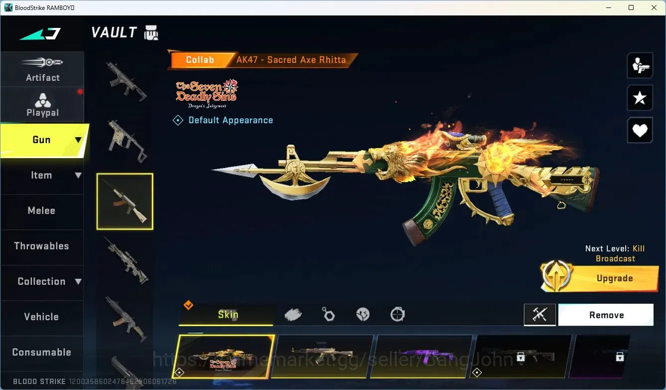 Blood Strike Accounts ASIA | ETERNAL: Desert Eagle-Scorpius|4 7DS Gun |2 image 2