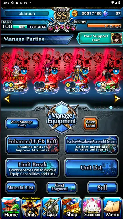 Grand Summoners Accounts GLOBAL | Ascend 19 | Double Okarun TW, Roy TW, Fri image 2