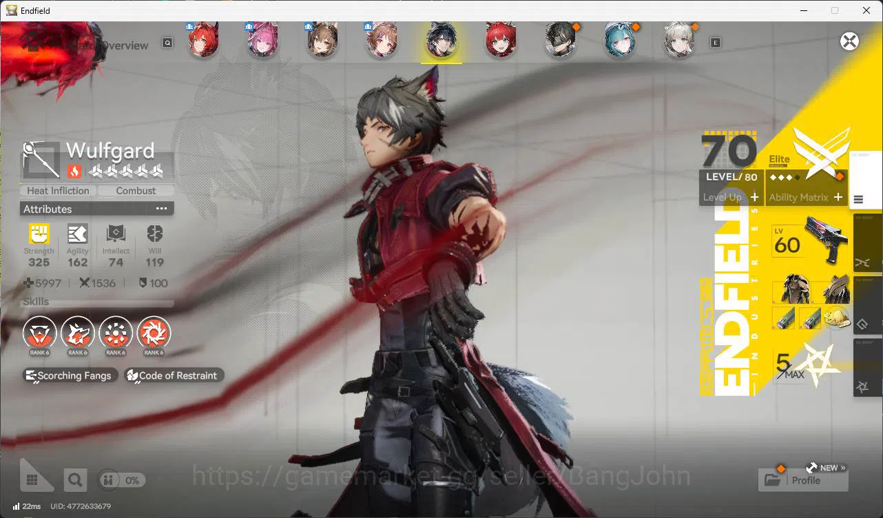 Arknights: Endfield Accounts ASIA | LVL 52 | laevatain, Yvonne, Gilberta, Ardel image 10
