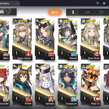 Arknights Accounts Mid-Tier Global|Lv6|72 total OP|1 Limited (Wang) 11x5 Star (Mitm,Snow Hunter,Iris,Nowel,Etc)|Story 2-9|BD