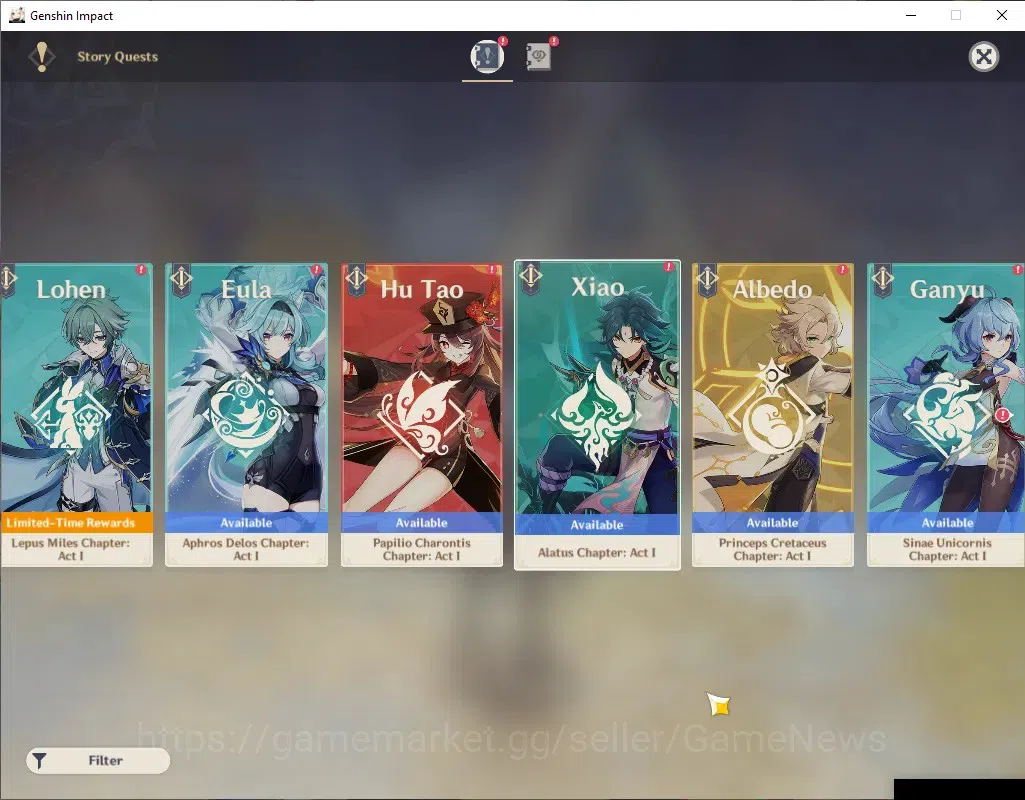 Genshin Impact Accounts ASIA| AR 45| BD Unset+Rate ON| 1 Limited + 1 (*5St image 15