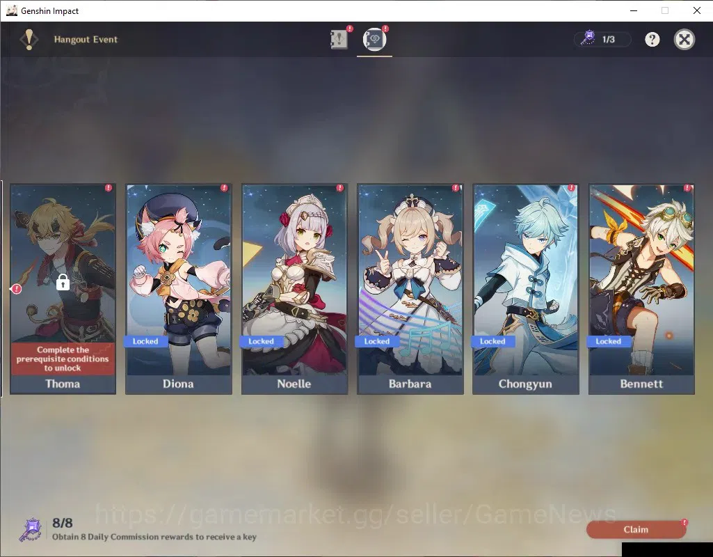 Genshin Impact Accounts ASIA| AR 45| BD Unset+Rate ON| 1 Limited + 1 (*5St image 16