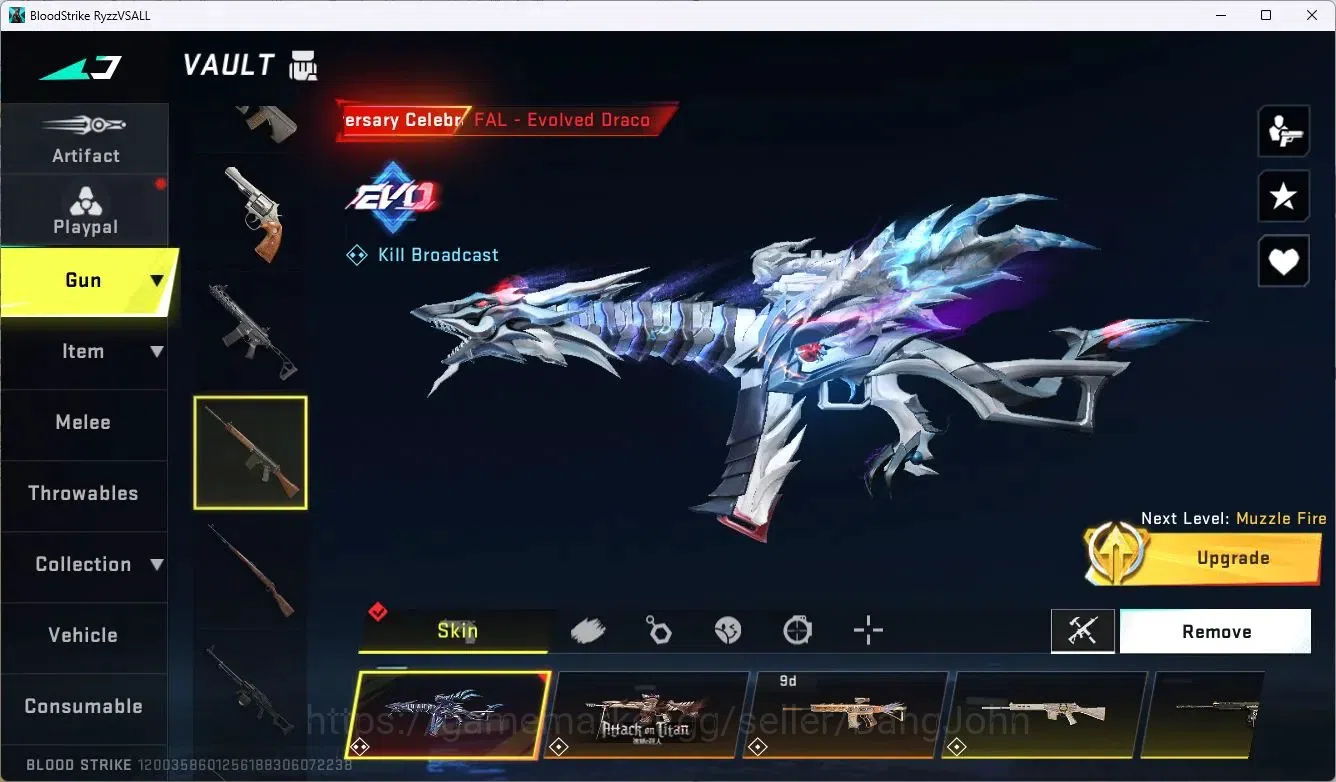 Blood Strike Accounts ASIA | 1 EVO: FAL-Evolved Draco|1 ETERNAL Uzi|2 AO image 11