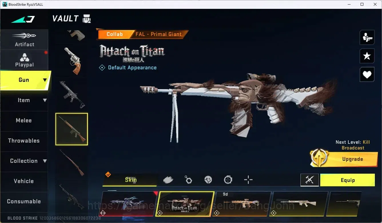 Blood Strike Accounts ASIA | 1 EVO: FAL-Evolved Draco|1 ETERNAL Uzi|2 AO image 12