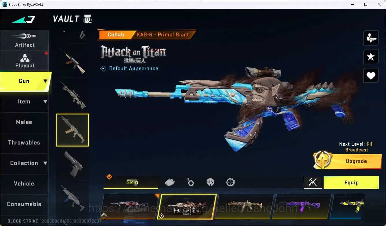 Blood Strike Accounts ASIA | 1 EVO: FAL-Evolved Draco|1 ETERNAL Uzi|2 AO image 6