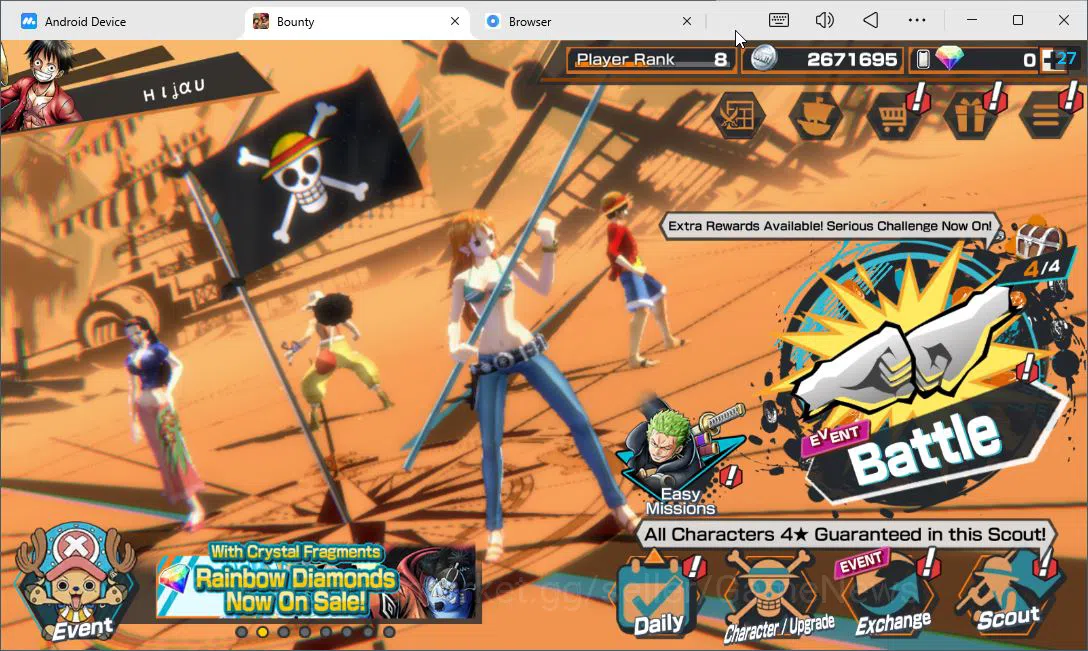 One Piece Bounty Rush Accounts Global|5EX|T5E Nusjuro,BMO Kaido,WI Trafargar Law, image 1