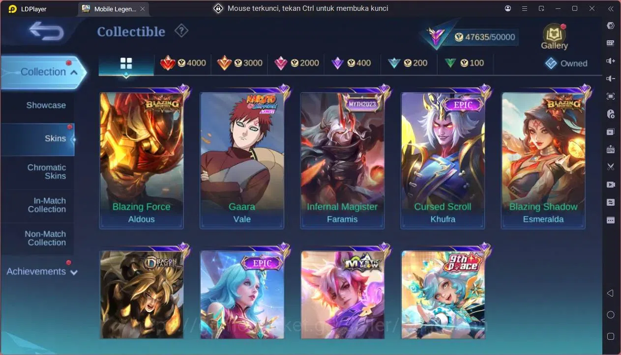 Mobile Legends: Bang Bang Accounts GLOBAL Hero 132 Skin 226|KOF Karina|CC Natalia|9th image 2