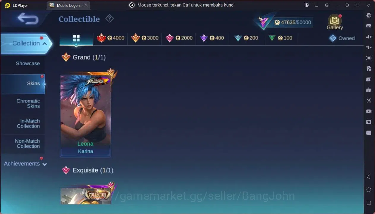Mobile Legends: Bang Bang Accounts GLOBAL Hero 132 Skin 226|KOF Karina|CC Natalia|9th image 6