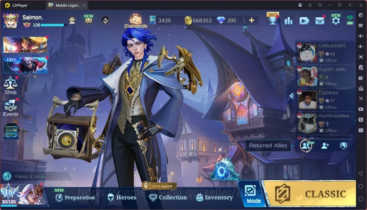 Mobile Legends: Bang Bang Accounts GLOBAL Hero 132 Skin 226|KOF Karina|CC Natalia|9th image 7