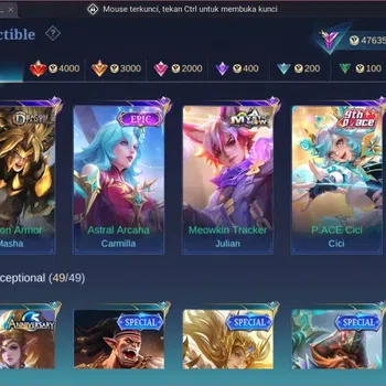 Mobile Legends: Bang Bang Collector GLOBAL Hero 132 Skin 226|KOF Karina|CC Natalia|9th image 1
