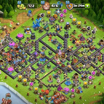 Clash of Clans Accounts High-End th 18 wall maxheroes maxed-1guardians-max-alltroops-maxfull equipment epic lvl high15skin