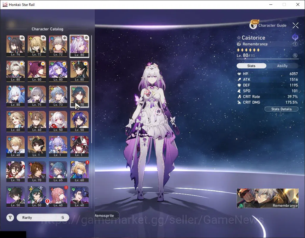 Honkai Star Rail Accounts End Game Asia|TL 68|12 Limited|[Kafka,Danil]+Sign,Castorice,Firefly,Sunday,Black 4