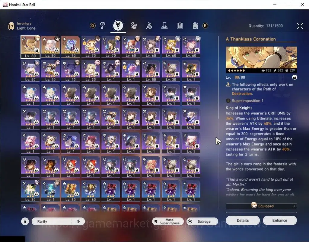 Honkai Star Rail Accounts Asia|TL 65|HyperCarry Team|10 Limited|SaberE1+Sign image 6
