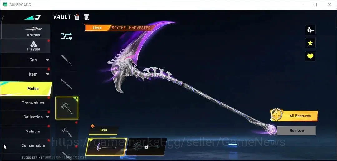 Blood Strike Accounts ASIA| Ultra Meele [Scythe]|Ultra [M4A1,Glock,INP-9 image 17