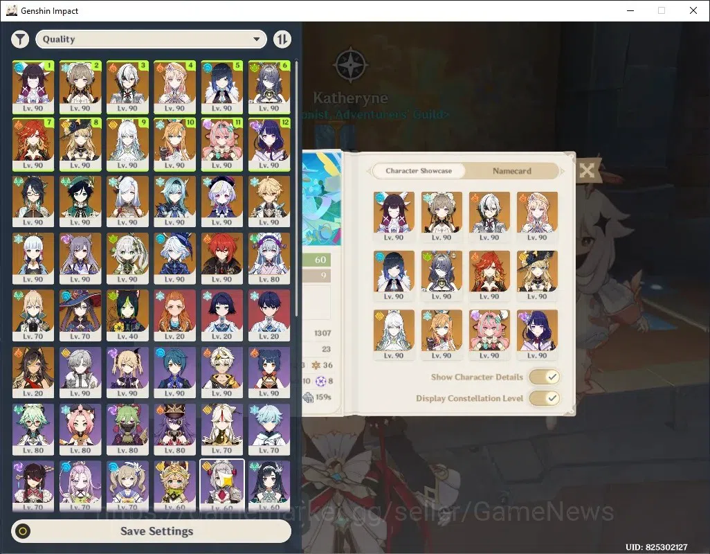 Genshin Impact Accounts End Game ASIA|Free HSR|End Game|AR60|9 PremTeam|19 1