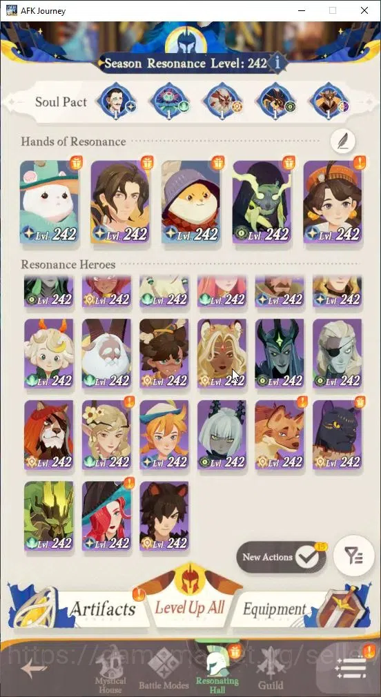 AFK Journey Accounts GLOBAL S4668|Ready Gacha|6 Hero Selector|29 S Char image 3