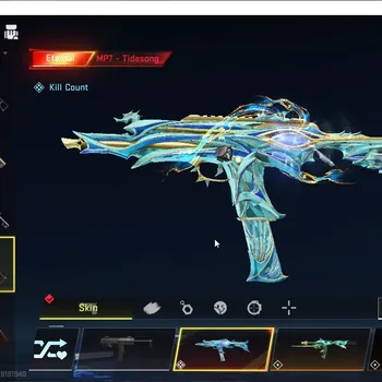 Blood Strike Accounts Collab Skin Asia|ETERNAL MP7-TideSong Lv4,DeAgle+Melee Kukri,Staff|Collab AOT Female Titan,M4A1