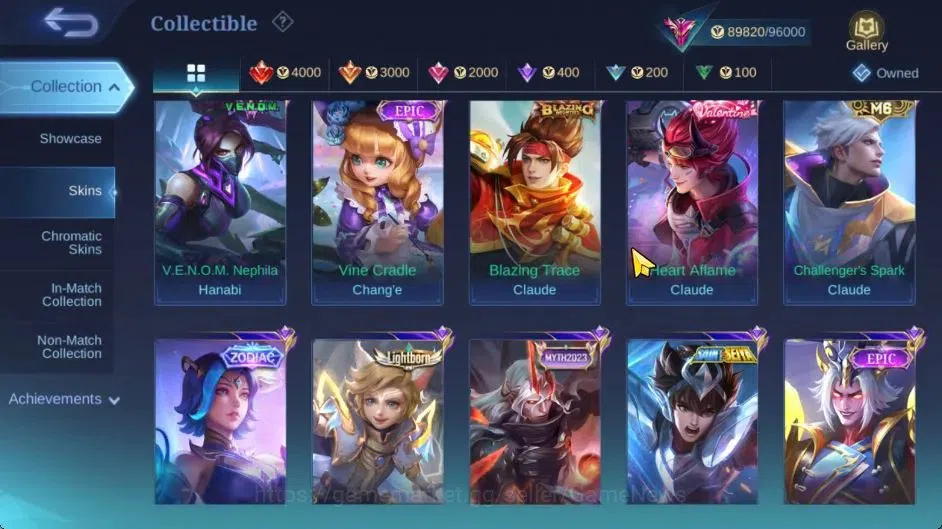 Mobile Legends: Bang Bang Accounts Hero 132|Skin 325|High Glory 78|Prime[Claude,Beatr image 10