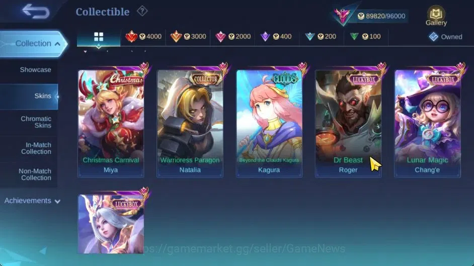 Mobile Legends: Bang Bang Accounts Hero 132|Skin 325|High Glory 78|Prime[Claude,Beatr image 6
