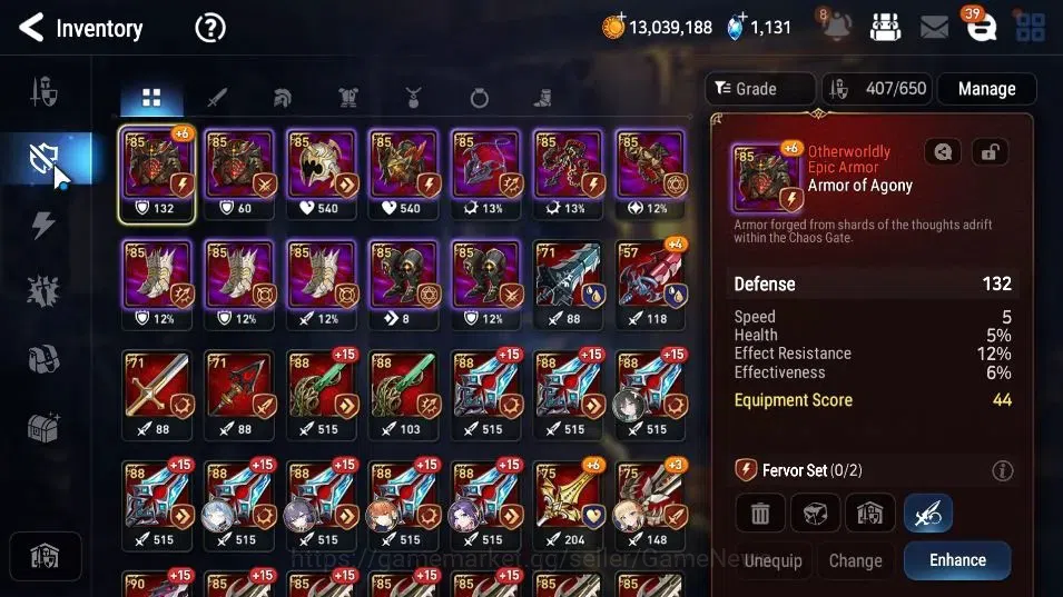 Epic Seven Accounts High-End GLOBAL Unverif|New Era|9 ML(Har setti,A Vildred,NM Luna,LC Bellona)+Rinak,Estelle,Etc|PoH+Bless 12
