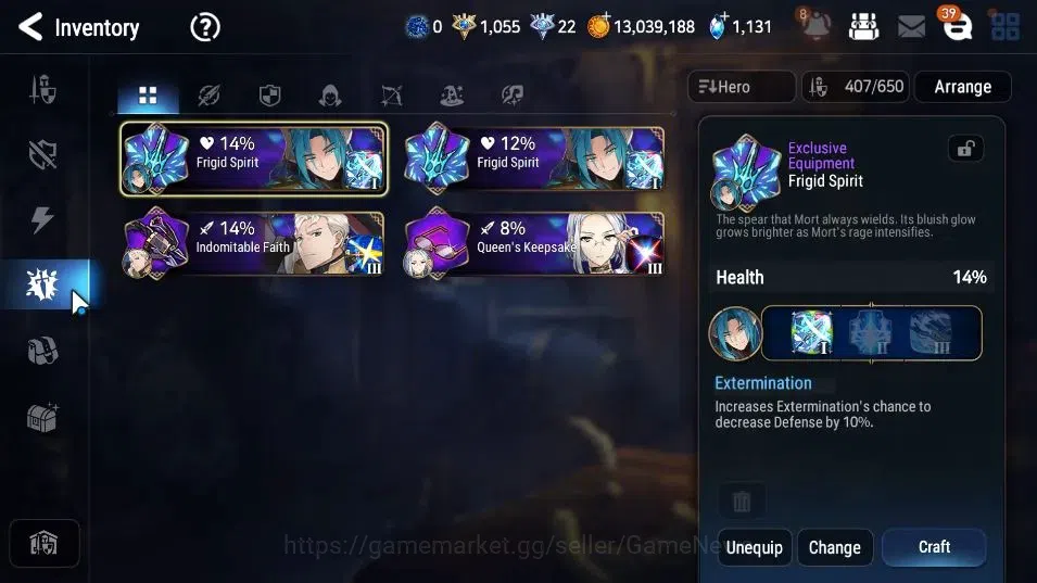 Epic Seven Accounts High-End GLOBAL Unverif|New Era|9 ML(Har setti,A Vildred,NM Luna,LC Bellona)+Rinak,Estelle,Etc|PoH+Bless 14