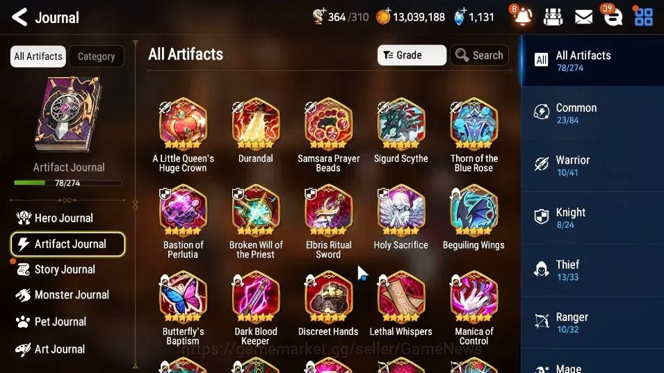 Epic Seven Accounts High-End GLOBAL Unverif|New Era|9 ML(Har setti,A Vildred,NM Luna,LC Bellona)+Rinak,Estelle,Etc|PoH+Bless 9