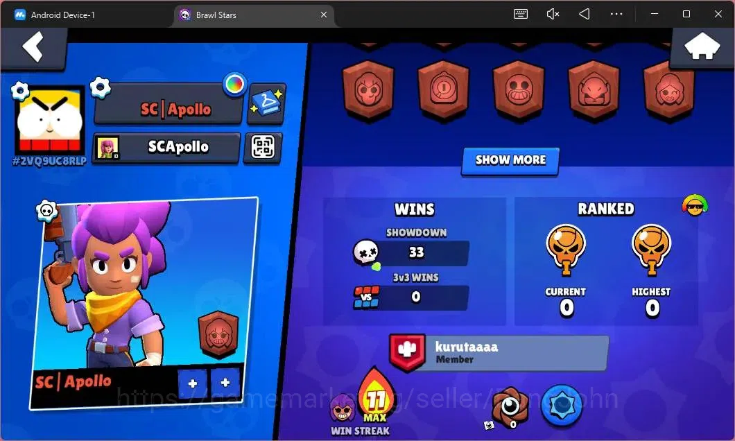 Brawl Stars Accounts Global | 554 Thropy|13 Brawler|2 Max Hypercharge(S image 3