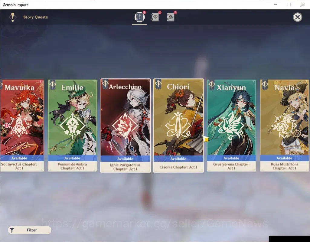 Genshin Impact Accounts Asia|AR57|11 Limited+2(*5Wep)|Arlecchino,Zibai,Kaz image 19