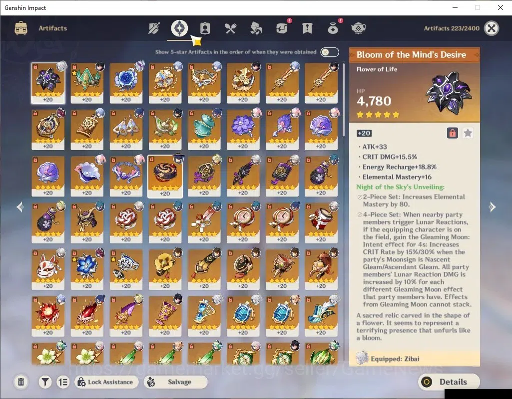 Genshin Impact Accounts Asia|AR57|11 Limited+2(*5Wep)|Arlecchino,Zibai,Kaz image 6