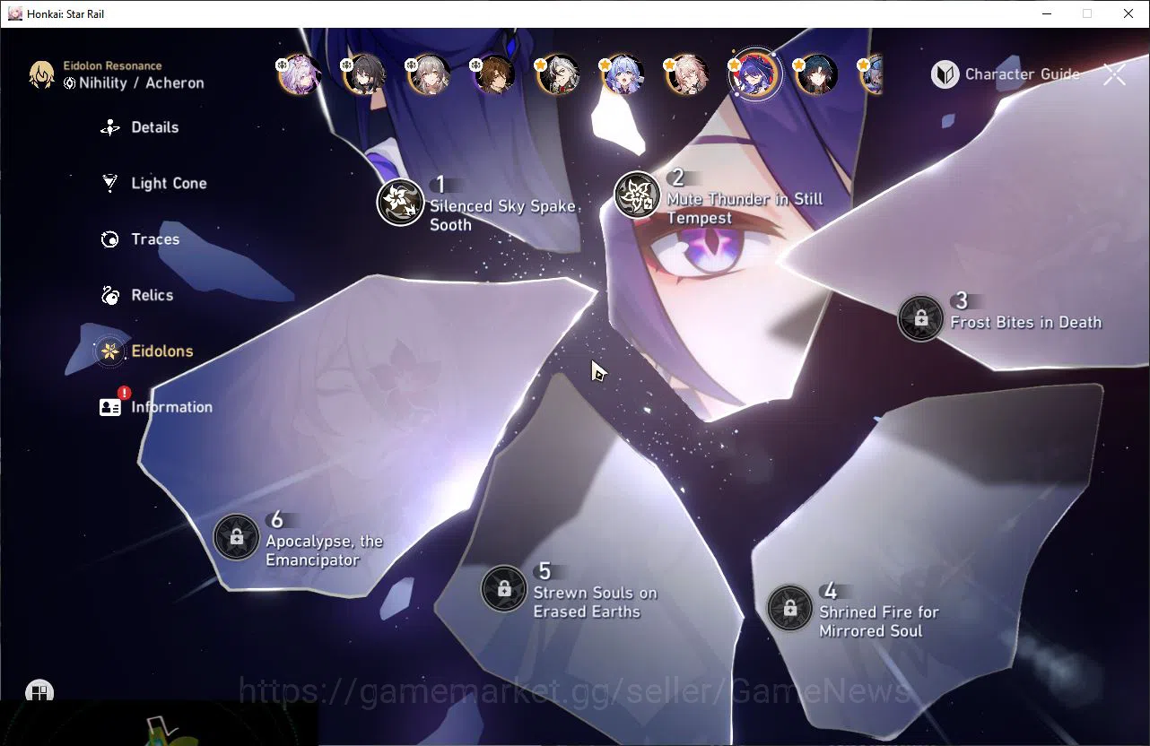Honkai Star Rail Accounts ASIA|TL 70 |10 Limited |Archeron E2,Ruan Mei,Aven] image 4