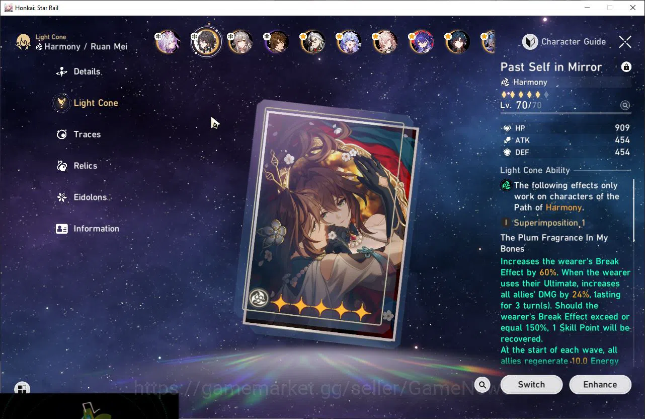 Honkai Star Rail Accounts ASIA|TL 70 |10 Limited |Archeron E2,Ruan Mei,Aven] image 5