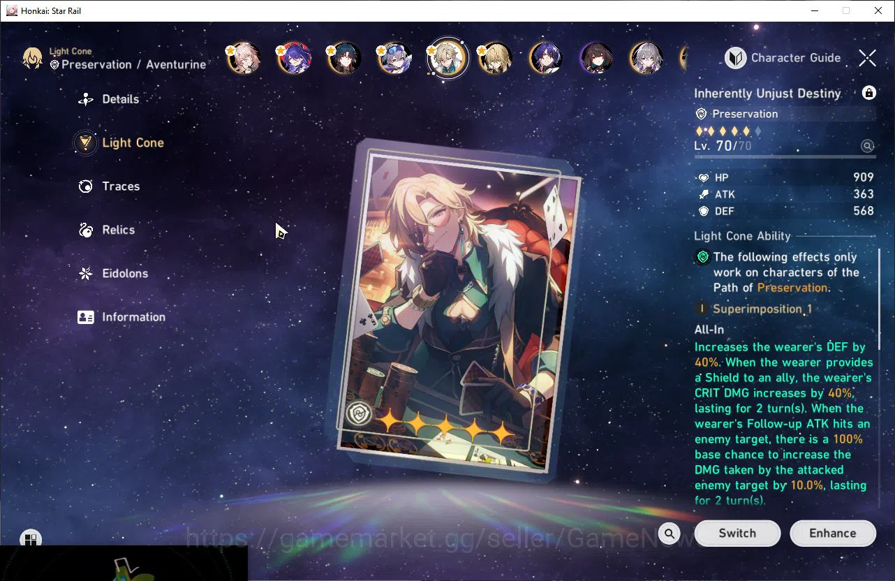 Honkai Star Rail Accounts ASIA|TL 70 |10 Limited |Archeron E2,Ruan Mei,Aven] image 7