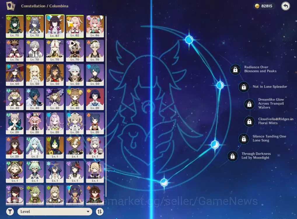 Genshin Impact Accounts ASIA|AR55|5Limited+30(*4Character)|Linnea,Columbin image 4