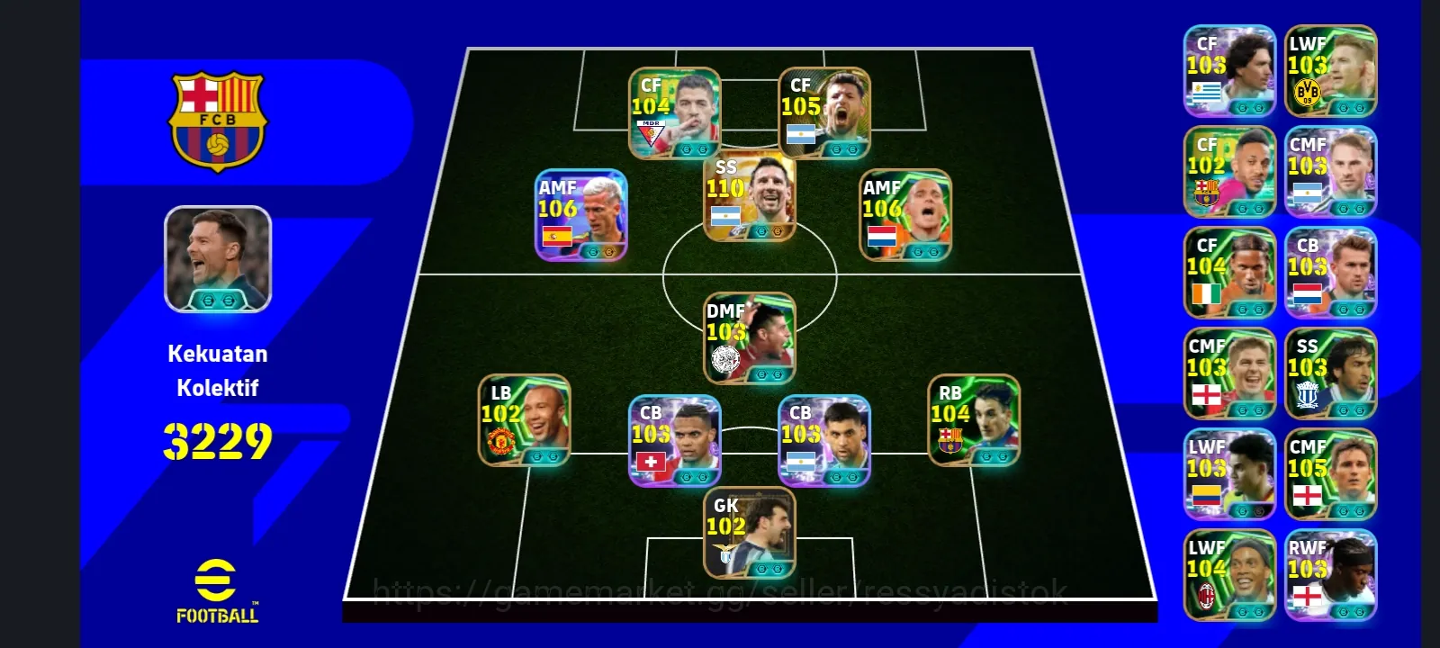 eFootball Accounts Legends & Iconic Players EFOOTBALL COLECTIVE 3229+ | BIGTIME MESSI NEW,NEW COLE PALMER,W SNEIJDER,L 1