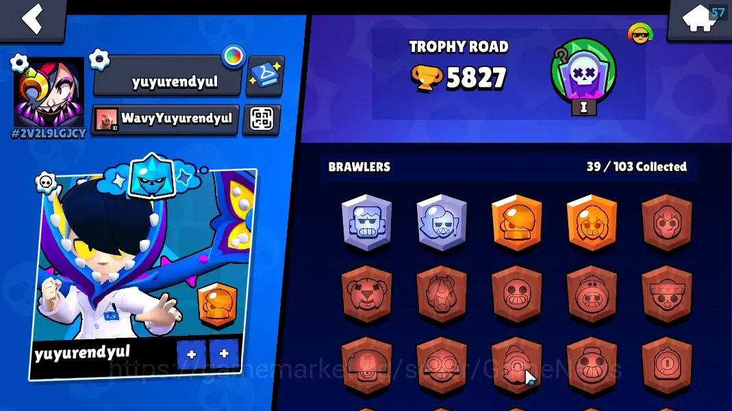 Brawl Stars Accounts 5827 Trophy|39 Brawler 7 Max [Squeak,Edgar,Frank,e image 2