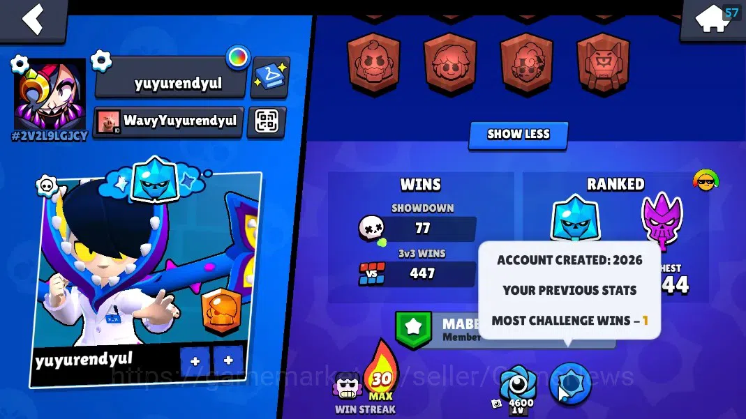 Brawl Stars Accounts 5827 Trophy|39 Brawler 7 Max [Squeak,Edgar,Frank,e image 3