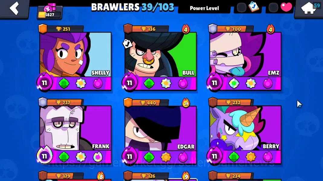 Brawl Stars Accounts 5827 Trophy|39 Brawler 7 Max [Squeak,Edgar,Frank,e image 7