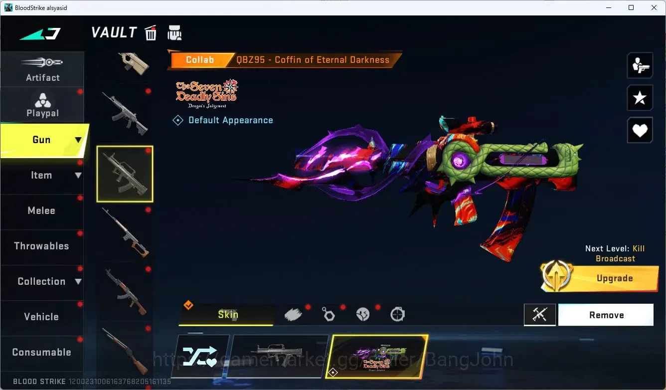 Blood Strike Accounts ASIA | 3 Collab: QBZ95, Kar98k,AK47 | 2 Ultra Guns image 17