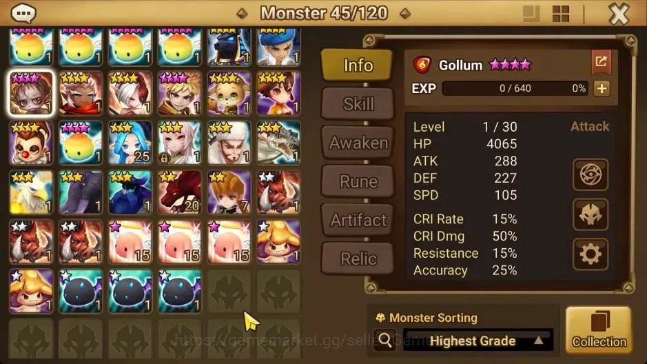Summoners War: Sky Arena Accounts Starter ASIA|Lv 26|Ready Gacha|103 12 YSC + 160 11 YSC + 3 LAAS + 5 LS + 4 LDS + 121 MS |1 11
