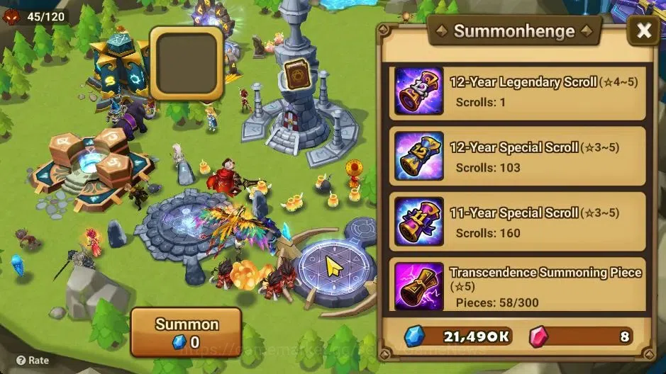 Summoners War: Sky Arena Accounts Starter ASIA|Lv 26|Ready Gacha|103 12 YSC + 160 11 YSC + 3 LAAS + 5 LS + 4 LDS + 121 MS |1 12