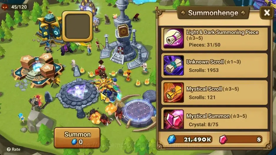 Summoners War: Sky Arena Accounts Starter ASIA|Lv 26|Ready Gacha|103 12 YSC + 160 11 YSC + 3 LAAS + 5 LS + 4 LDS + 121 MS |1 14