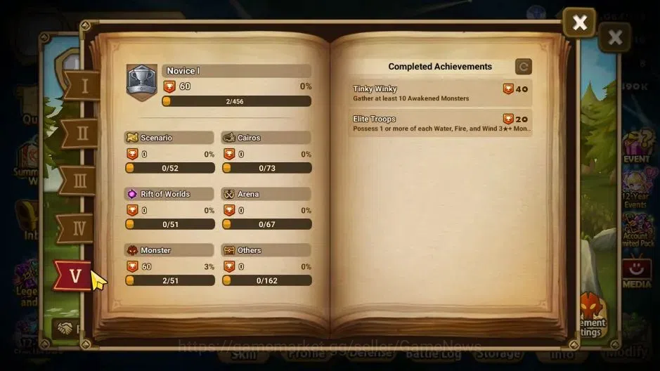 Summoners War: Sky Arena Accounts Starter ASIA|Lv 26|Ready Gacha|103 12 YSC + 160 11 YSC + 3 LAAS + 5 LS + 4 LDS + 121 MS |1 7