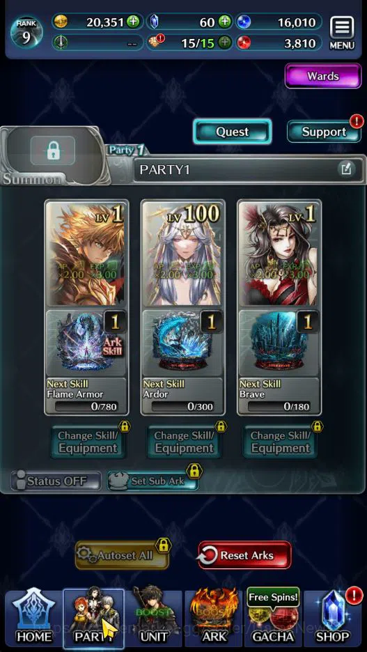 Last Cloudia Accounts GLOBAL|Rank 9|Top Tier Unit [Arkh King of Dragon,G image 3